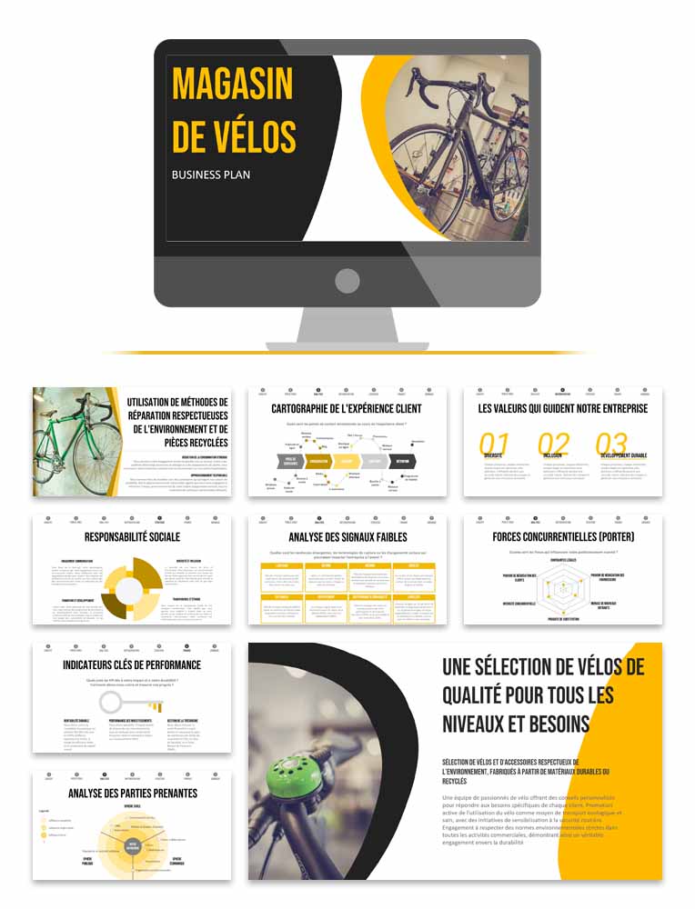 business plan magasin velo