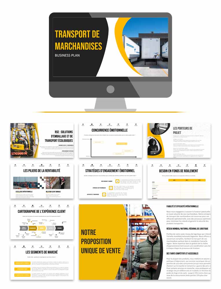 exemple business plan transport de marchandises